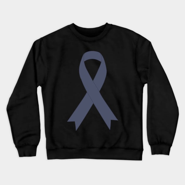 Skin Cancer - Black Ribbon - Awareness Crewneck Sweatshirt by DeWinnes